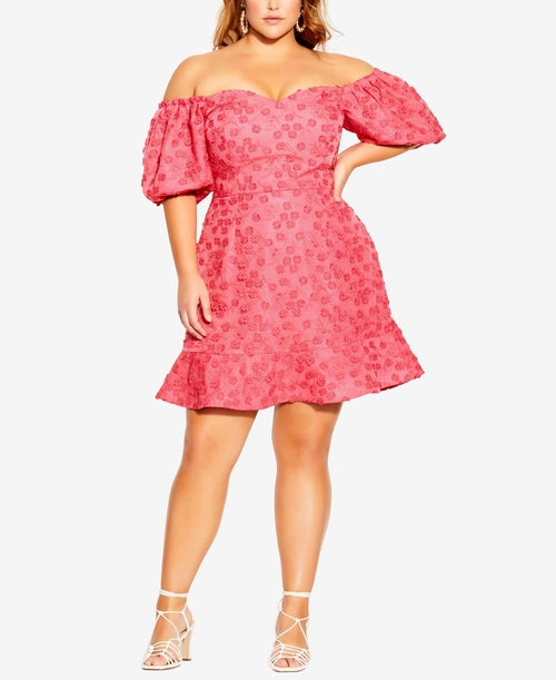 Plus Size Festive Detail Dress Secondary image