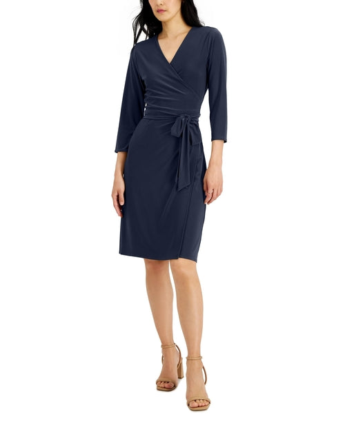 Women's V-Neck Wrap Dress Secondary image