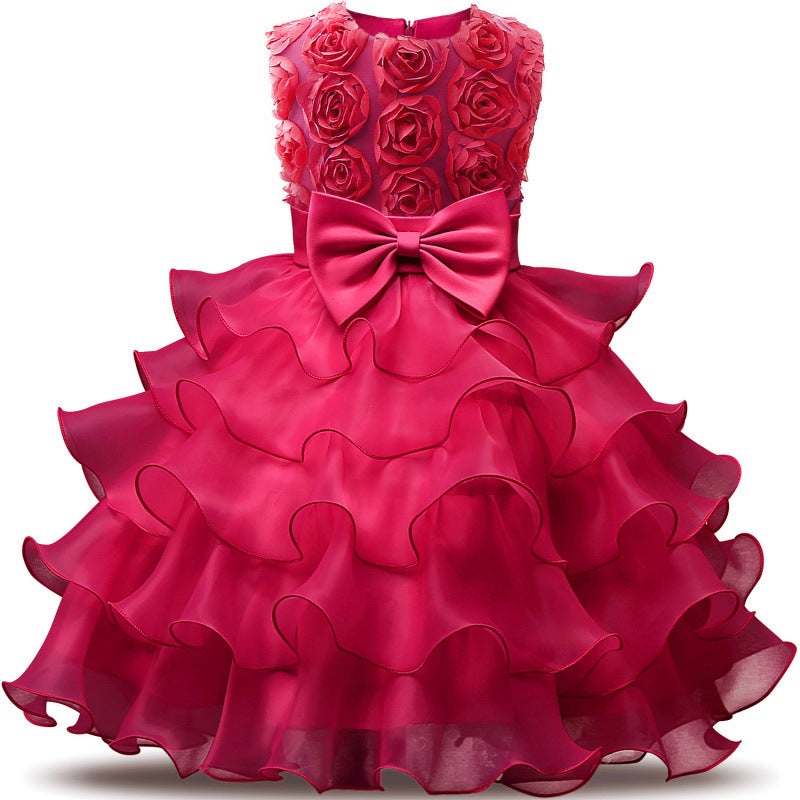 Baby Girl Dress Bridesmaid Wedding Party Children Clothing Secondary image
