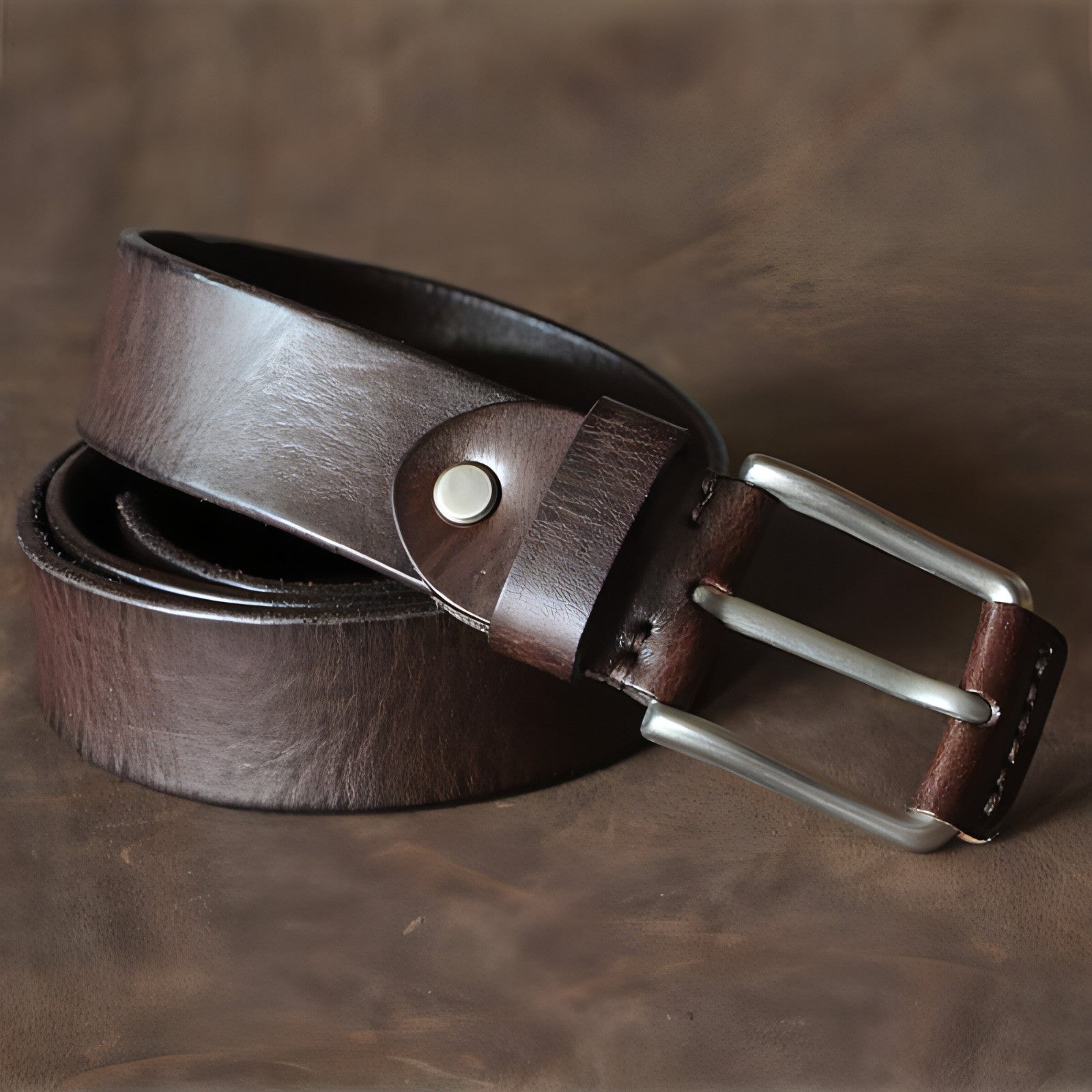 First Layer Cowhide Handmade Belt Men's Pin Buckle Belt Main image