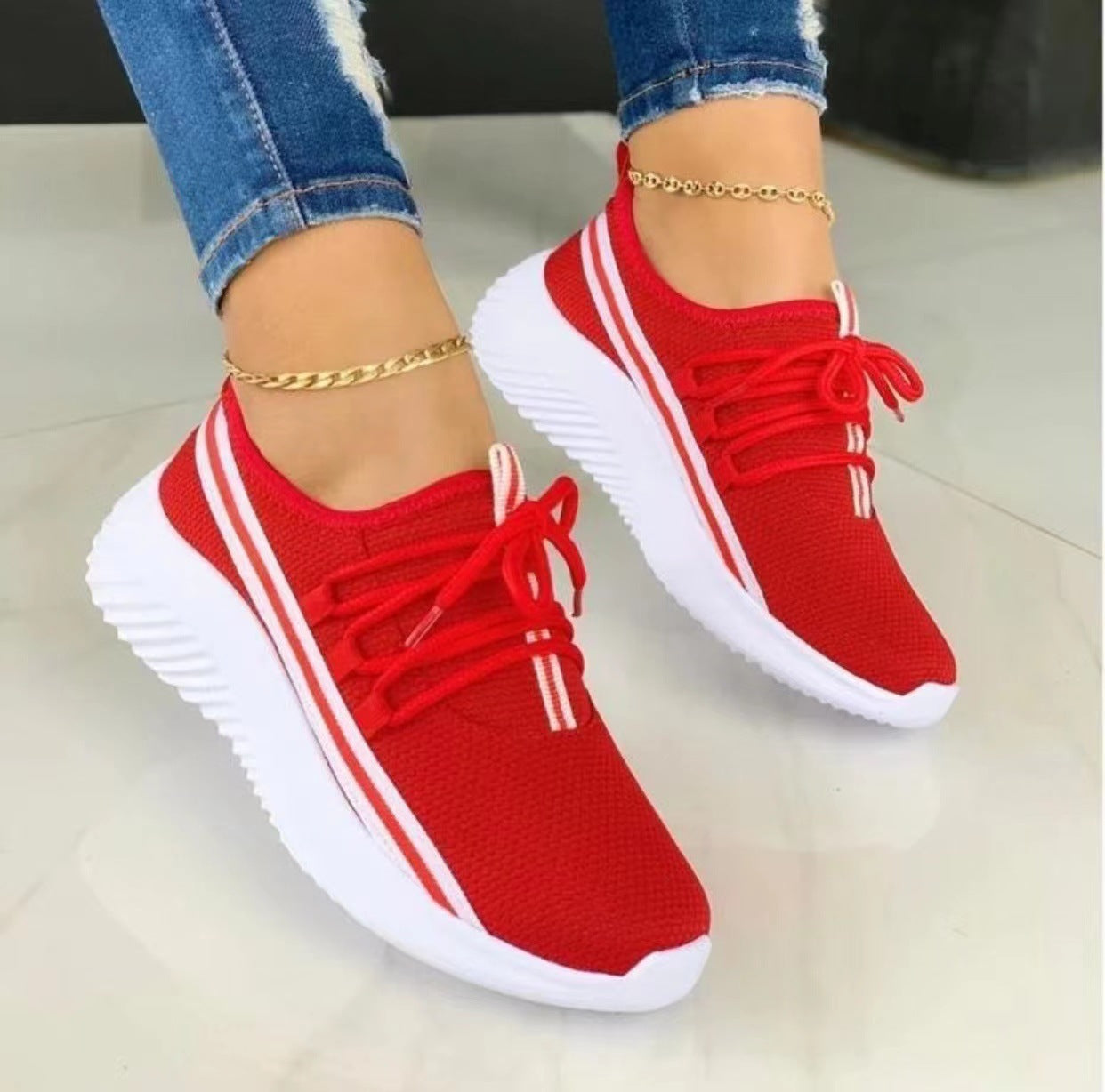 Stripe Sneakers For Women Sports Shoes Main image