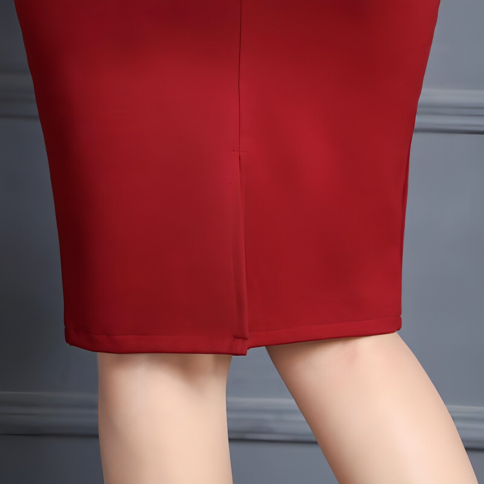 Autumn And Winter Professional Suit Work Skirt Bag Hip Skirt Elastic Secondary image