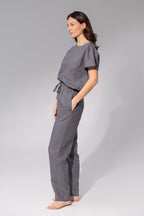 Natural light linen / Natural Linen Pajama set / Linen loungewear /