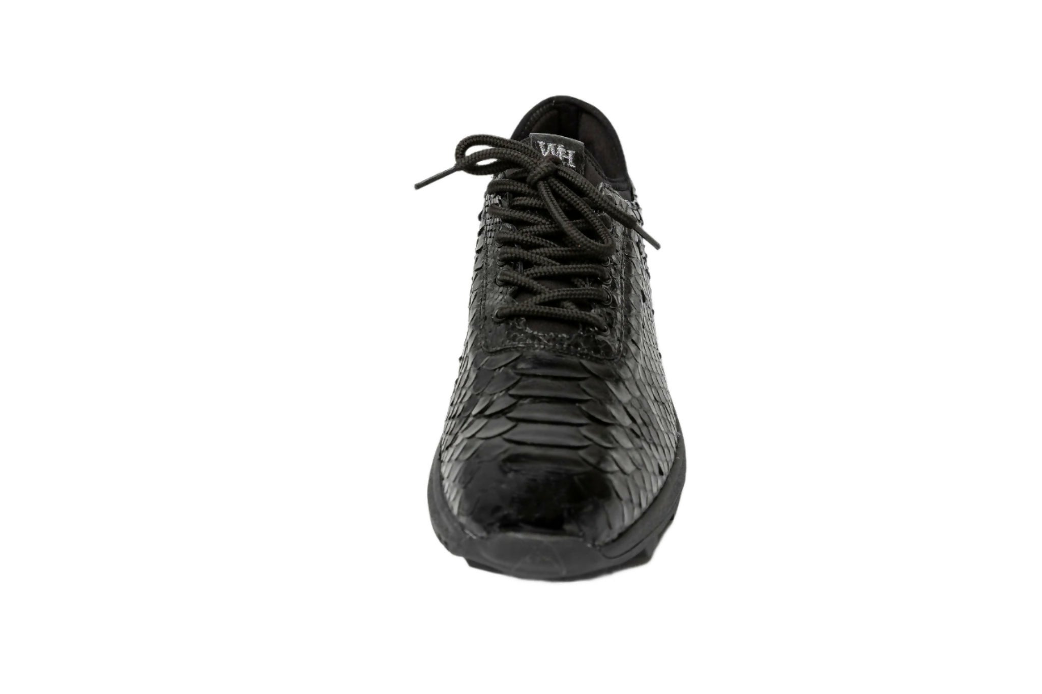 W&H Men's Viper - Python Golf Shoes in Black Secondary image
