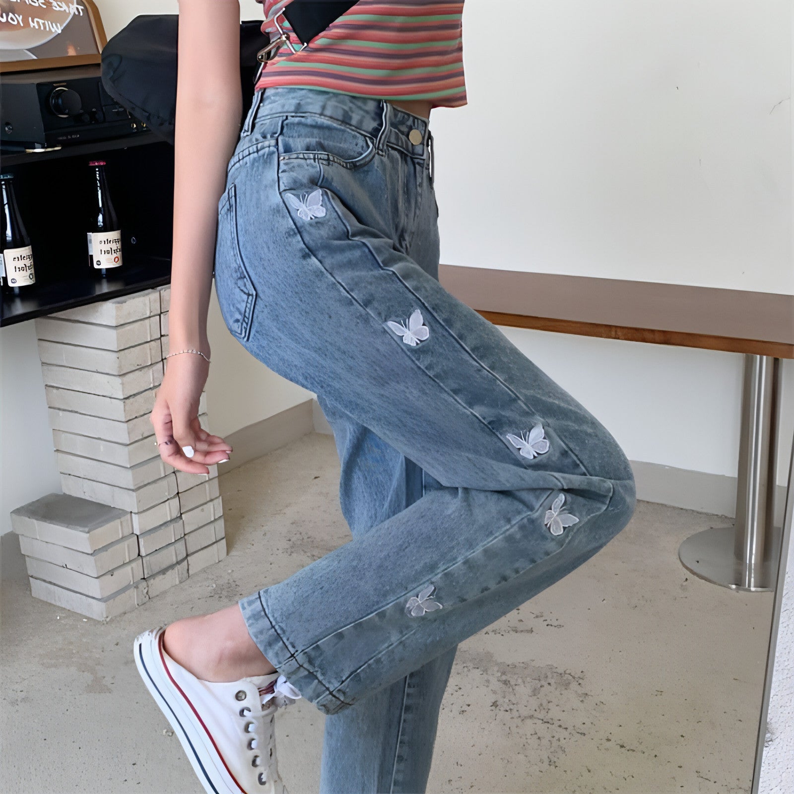 DenimDare™ Butterfly Straight Jeans Main image