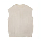 Vintage American Hollow-out Design Sweater Vest  Men