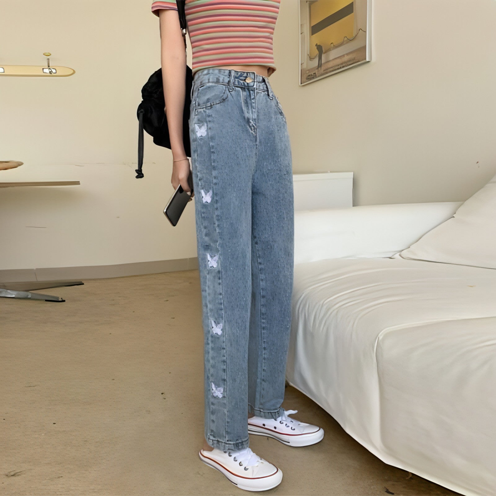 DenimDare™ Butterfly Straight Jeans