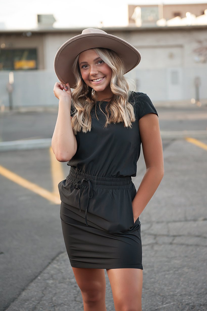 DT Women's DOWNTOWN Lightweight Dress in Black Main image